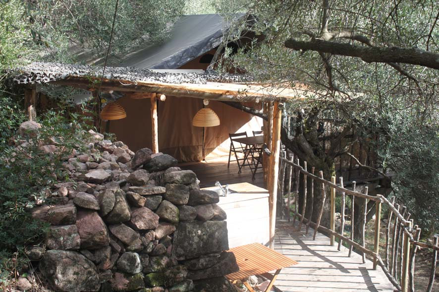 Tente Lodge Safari "Tente dans les Arbres", tente Porto-Ota, Corse du sud